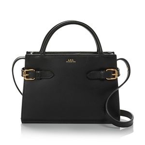 A.P.C Farrah Mini Smooth Leather Bag | Black